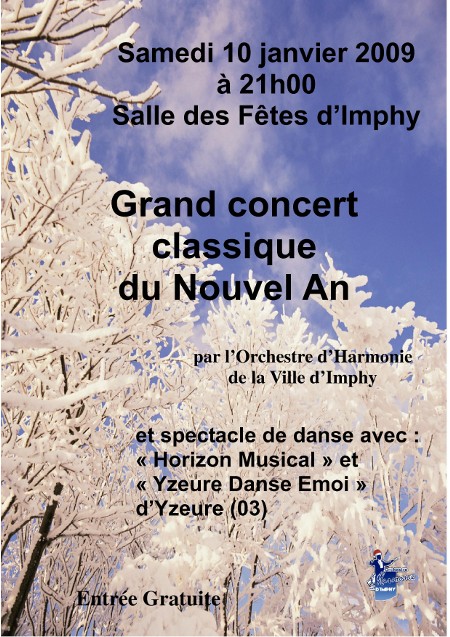 Affiche du Concert du Nouvel An de l'OHVI