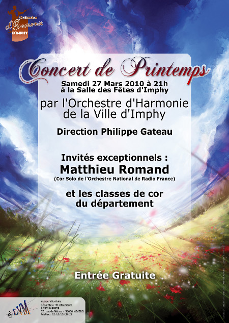 Concert de Printemps 2010, avec la participation exceptionnelle de Matthieu Romand.