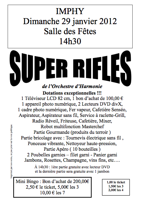 L'OHVI vous convie à ses rifles