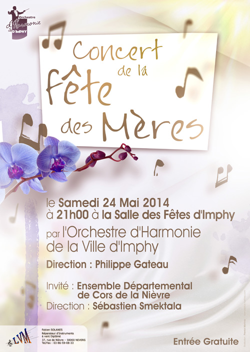 affiche du concert de fête des mères 2014